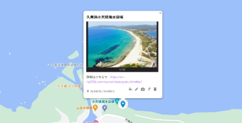 久美浜小天矯海水浴場マップ