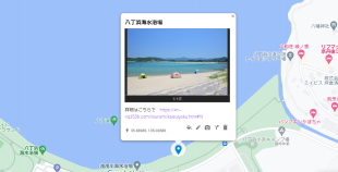 八丁浜海水浴場マップ